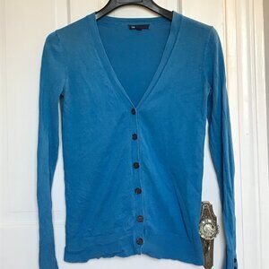 Blue Gap button-down cardigan, size small